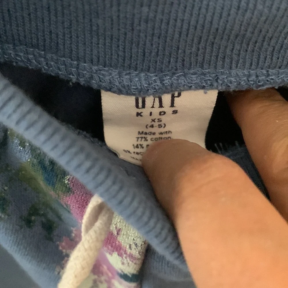 Baby‎ Gap Pullon Cotton Floral Watercolor Sweatpants. 4-5